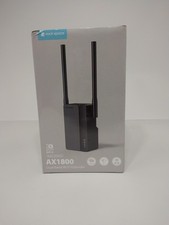 Rockspace AX1800 WiFi 6 Range Extender Signal Booster up to 1.8Gbps Black