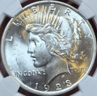 1923 Peace Silver Dollar Unc MS++++++ Spectacular Luster coin