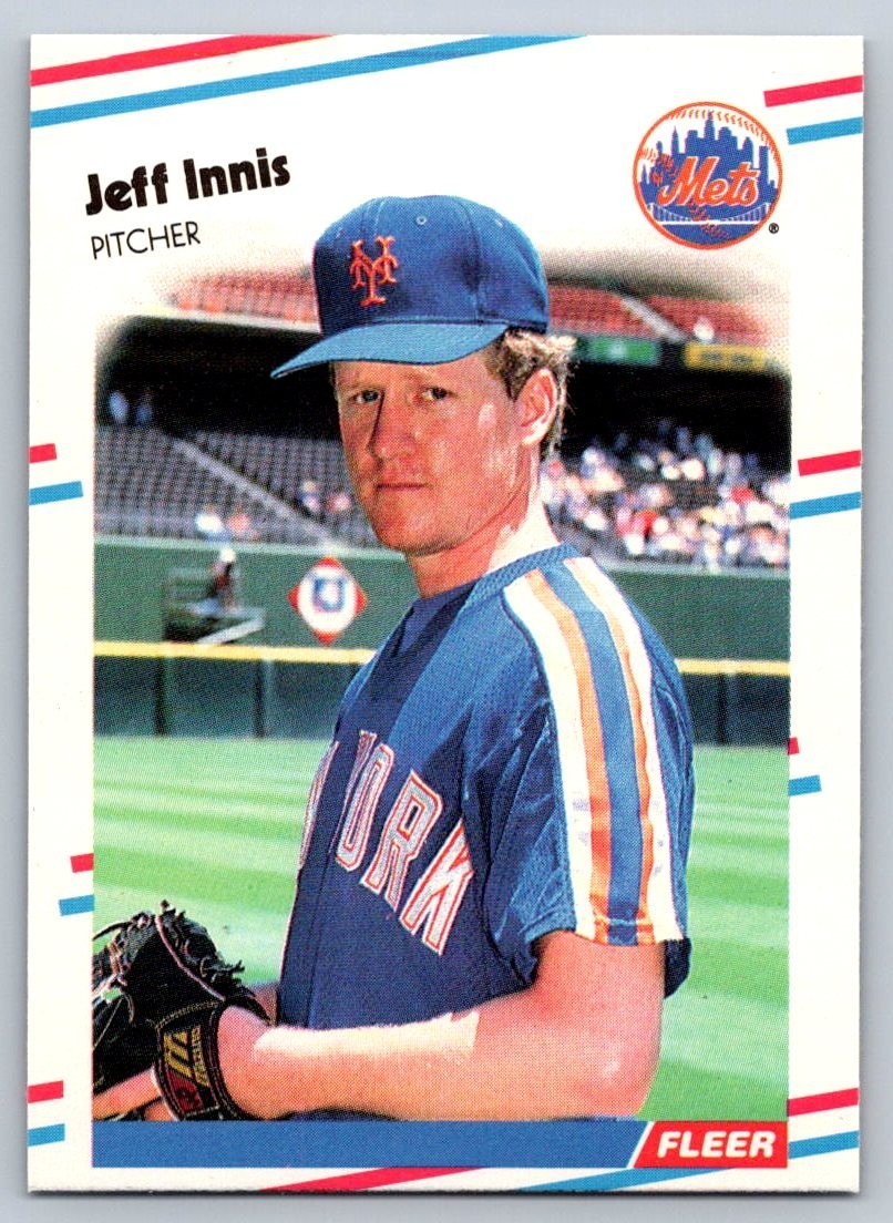 1988 Fleer Update - Jeff Innis #U-105 (RC) - New York Mets 