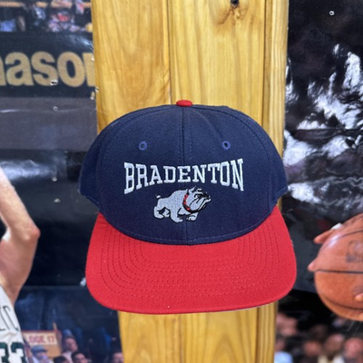 #ad Vintage Bradenton Bulldogs Hat Cap Snap Back S M NCAA Football College 90s $17.49