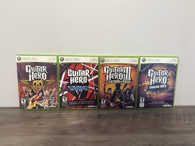 Guitar Hero Bundle / Aerosmith /Van Halen/ Legends Of Rock / Smash Hits Xbox 360