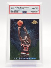 MICHAEL JORDAN 1995-96 SKYBOX PREMIUM MELTDOWN #M1 BULLS PSA 8 Q3153