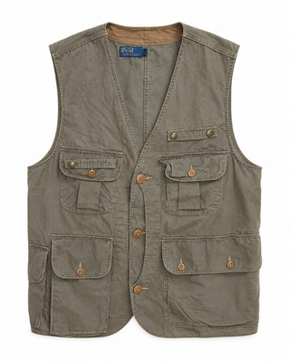 Polo Ralph Lauren Herren Weste Feldweste Outdoor alf Moon Style Anglerweste