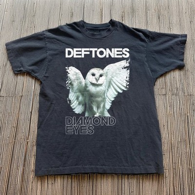 Vintage Deftones Diamond Eyes Album Owl Unisex Black Cotton T-shirt S-5XL