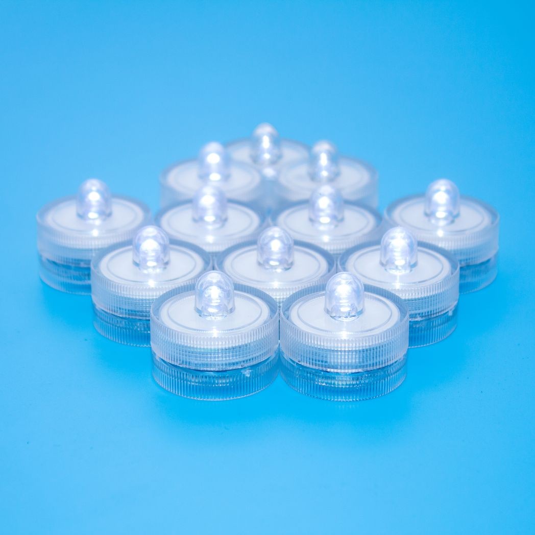 12 Pack Battery Operated LED Tea Lights Flameless Flickering Candles Decor