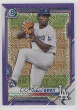 2021 Bowman Chrome Prospects Mega Box Purple Mojo Refractor /250 Josiah Gray 0q3