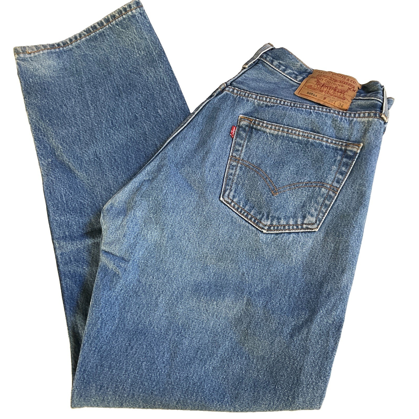 Vintage Levi’s 501XX USA 1995 Men’s W28 L31 501-0000 Shrink To Fit 653 image 3