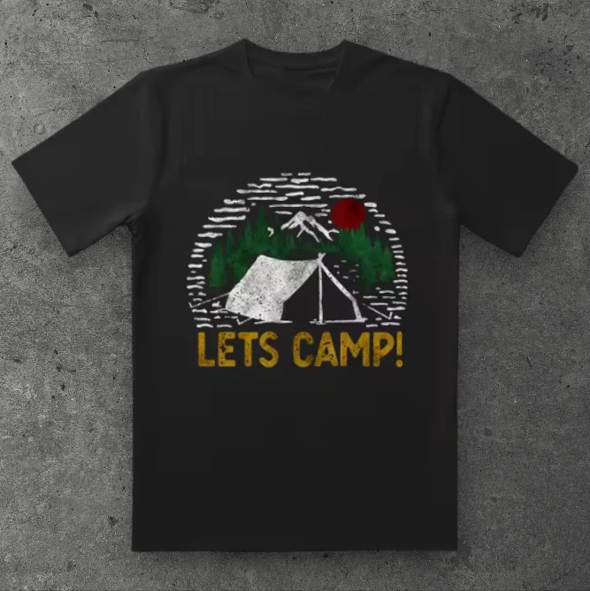 Unisex Camping Tent Graphic Cotton T Shirt Black Outdoor Adventure Style S-5XL
Opens in a new window