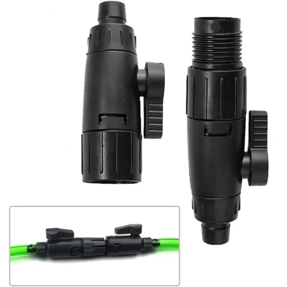 Aquarium Water Control Valve Fish Hose Pipe Quick Release Double Tap Connector