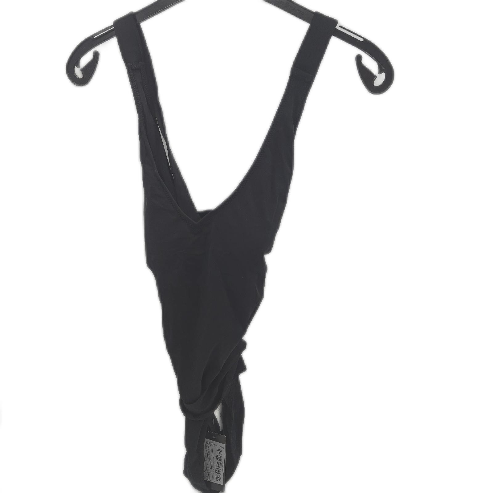 TRENDYOL Damen Bikini Schwarz Unifarben Schwimmbekleidung Swimwear Figurformend