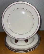 Mikasa Palatial Platinum Salad Dessert Plate Lot of 4