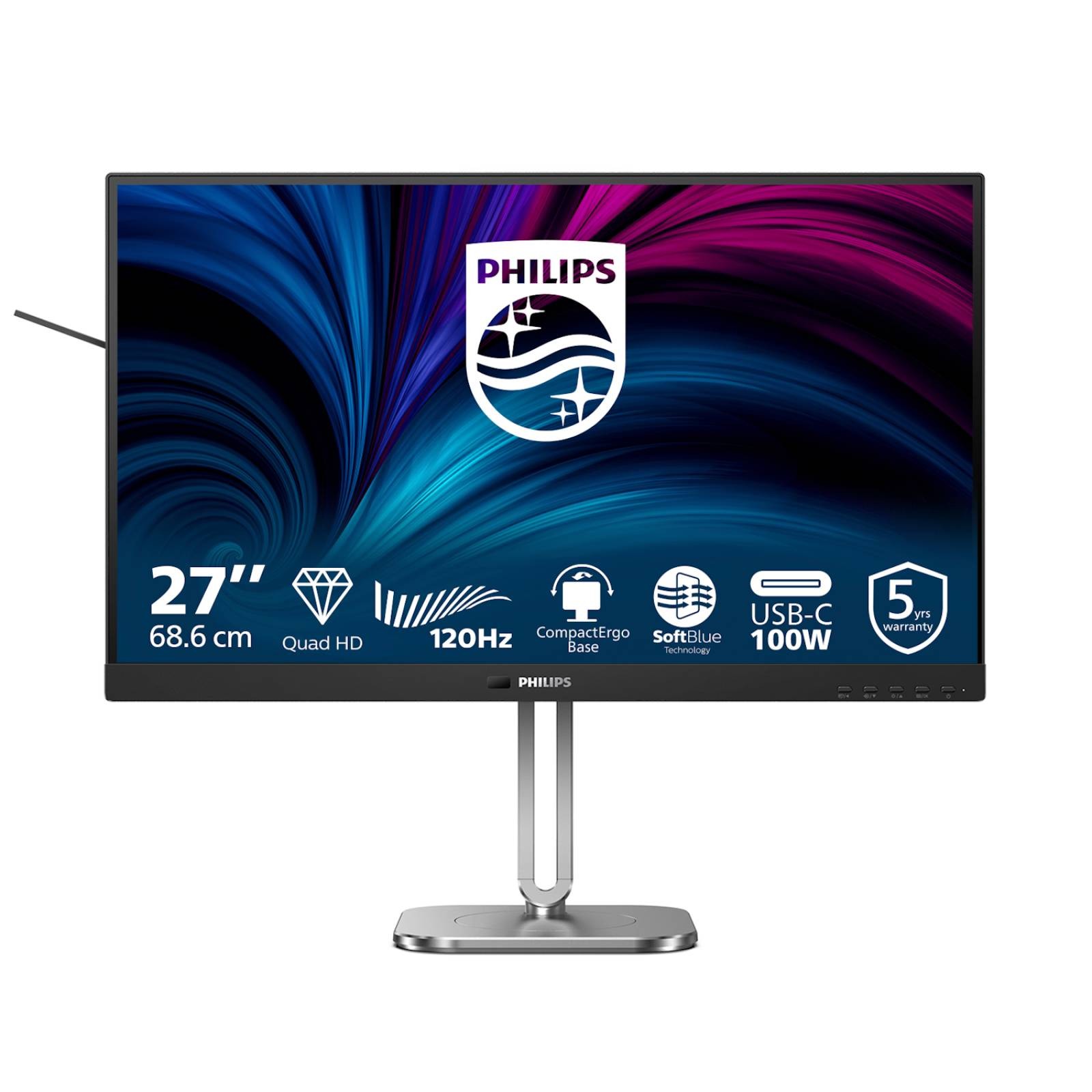Philips 27B2U4601/00 computer monitor 68.6 cm (27"") 2560 x 1440 pixels Quad HD - Image 2