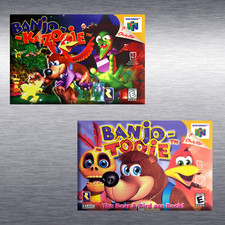 Banjo - Kazooie Video Game Box Art N64 High Quality Magnet / Set