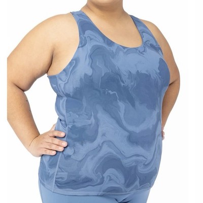 SuperFit Hero Superhold Shelf Tank Size 16-18 XL, Blue, Sports Bra Tank Top,