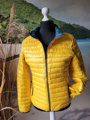 Leichtsteppjacke Übergangsjacke ''Milestone'' Wendejacke 2in1 Gelb 38-40