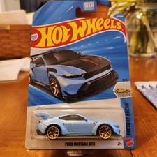 2026 Hot Wheels Ford Mustang GTD, Light Blue, #43, Factory Fresh, JJJ14, LOOSE!