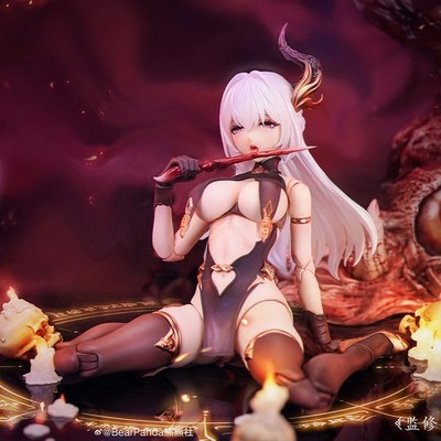 6'' BearPanda Eiifox Female 1/12 Scale Figure Model Action Figure Model In Box