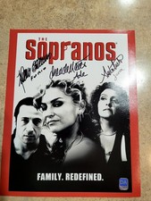 The Sopranos 8x10 Autograph Drea De Matteo Aida Tueturro Federico Castelluccio