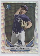 2014 Bowman Draft Chrome Silver Wave Refractor 14/25 Auston Bousfield 0f6