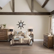 Patchwork Quilt California King Size Comforter Set Brown 100 Cotto... Fast Ship