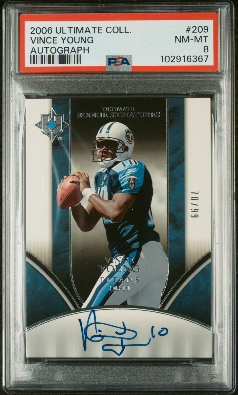 Vince Young Ultimate Collection #209 Autograph