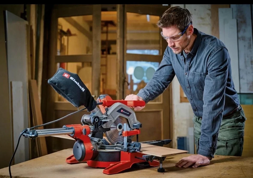 Einhell Sliding Mitre Saw 216mm 1800W Dual Bevel TE-SM 8 L Dual  - Image 2 of 4