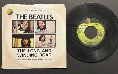 THE BEATLES - Long And Winding Road / For You Blue 45rpm Pic Sleeve 1970 Apple