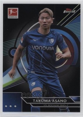 2022-23 Topps Finest Bundesliga Black Refractor 181/199 Takuma Asano #26 n0c