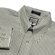 VTG Faconnable Albert Goldberg Button Down Shirt Mens XL Striped Made in USA