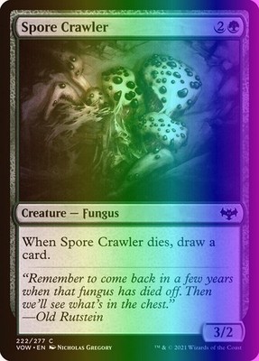 MTG Magic the Gathering Spore Crawler (222/596) Innistrad Crimson Vow LP FOIL