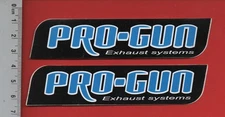 ❤ PRO-GUN - MOTORCYCLE KART AUTO RALLY RACING MECHANICAL - SET OF 2 STICKERS ❤
