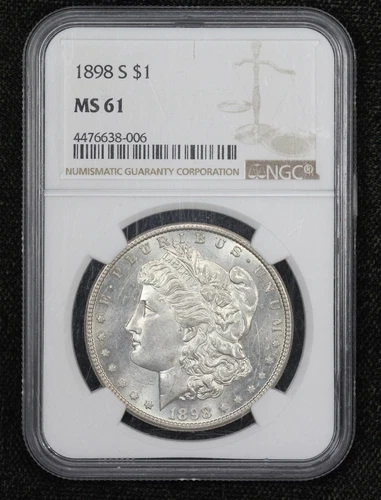 1898-S Morgan Dollar NGC MS61 4AY8