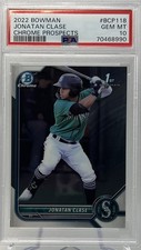 2022 1st Bowman JONATAN CLASE Chrome Prospects #BCP118 PSA 10 GEM MT