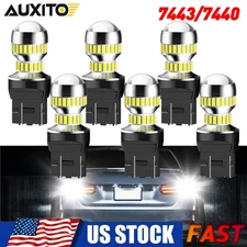 6pcs AUXITO 7443 7440 LED Reverse Backup Light Bulbs White Parking DRL Lamp EAC