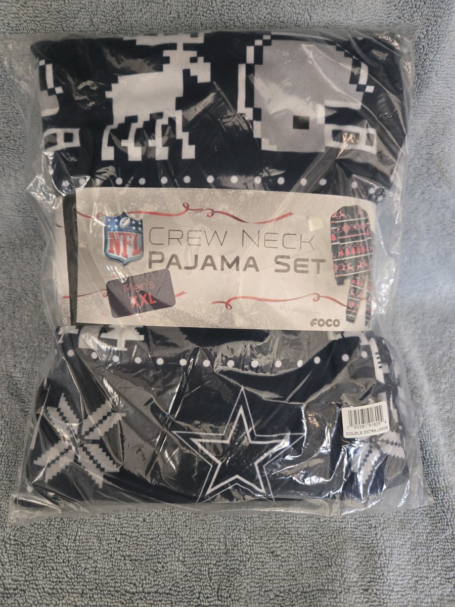 FOCO Dallas Cowboys Holiday Piece Pajama Set Mens Size XXL Crew