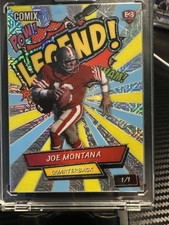 Joe Montana, Peyton Manning  Wild Card Rookie And Legend Back 2 Back Dual 1/1. rookie card picture