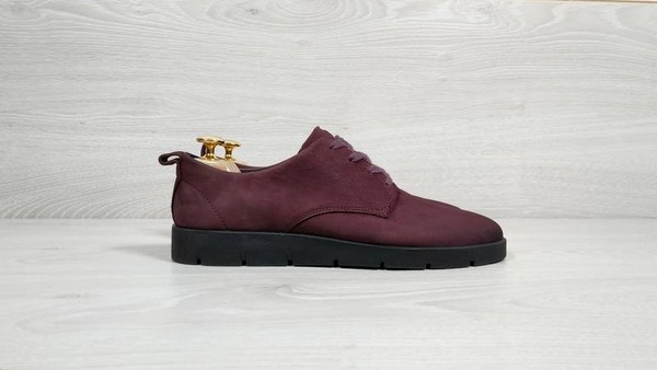 Women Ecco Heels Purple Leather 41