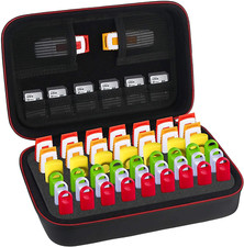 USB Flash Drive Case Organizer 48 Slots Thumb Drive SD Card Memory Holder Black