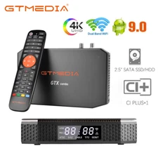 DVB-S2X/T2/ATSC-T J.83B 4K UHD Android Smart TV Box USB Wifi DVR CI+ HDD Player