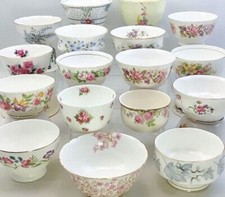 Vintage English Bone China Floral Sugar Bowls - Sold Individually