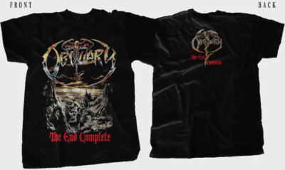 New Dtg/Dtf printed T-shirt - OBITUARY- The End Compllete -US