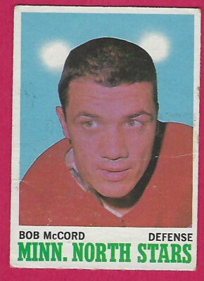 1970-71 Topps Bob McCord # 41 Minnesota North Stars - creases