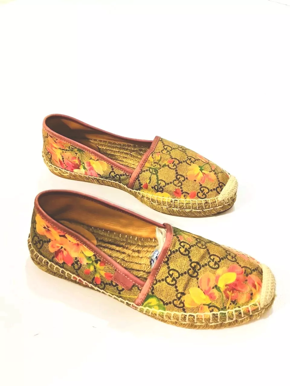 ESPADRILLES GUCCI GG SUPREME FLORALES TAILLE, EU37, US6,5,