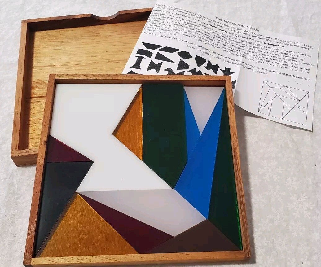 Stomachion Archemedes 287 212 BC Packing 536 Puzzle In Frame Difficult Complete