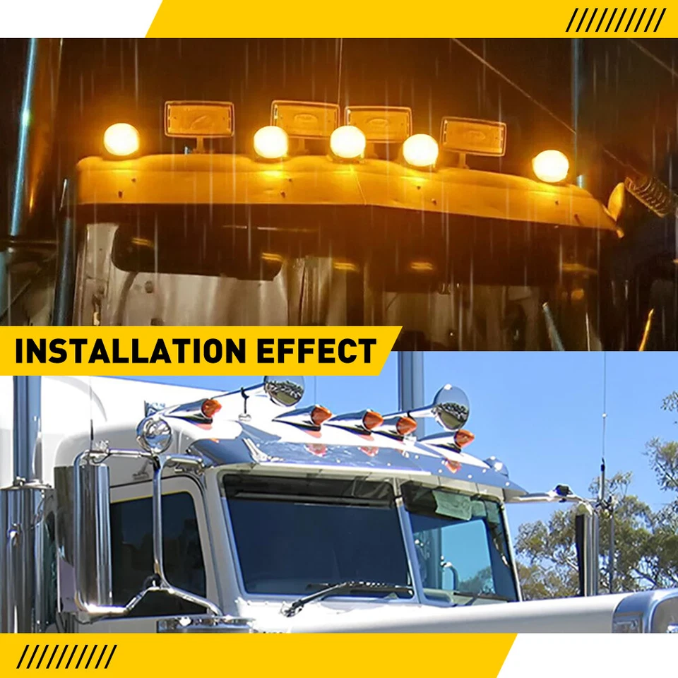 5-50X For 2014-23 Ram ProMaster 1500 2500 3500 LED Cab Roof Marker Running Light - Image 3 of 4