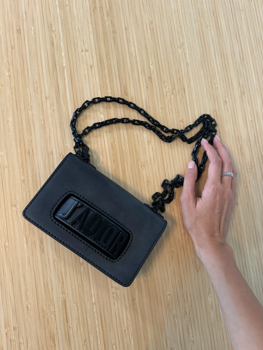 Christian Dior Ultra Matte Black Pebbled Leather Dior J'Adiore