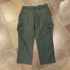 511 Tactical Cargo Pants Mens XL 39 1/2-43 Adjustable Waist Green Short Inseam