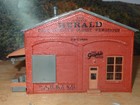 5 VINTAGE HO SCALE BUILDINGS - CON COR 9038 THE WEEKLY HERALD, PO, SCHOOL, BANK — photo 6