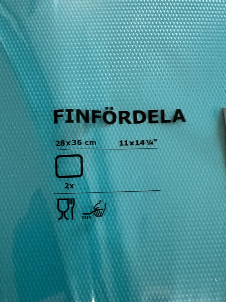 IKEA FINFORDELA Tabla de cortar/cortar flexible D-gris/turquesa 11x14" JUEGO DE 2 Foto 4 de 4