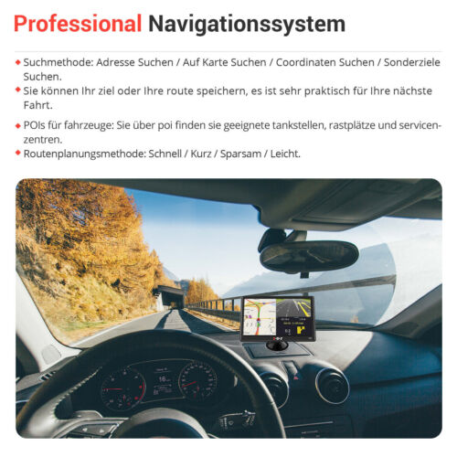 7 Zoll LKW AUTO PKW Navigationsgerät Navigation Navi 8G 2D 3D EU DE Karte XGODY
